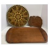 Mid-Century wooden trays