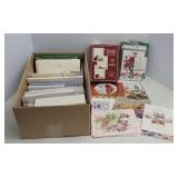 Box of assorted greeting cards
