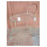 Brass look bar cart