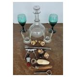 Bourbon set & bar accessories;