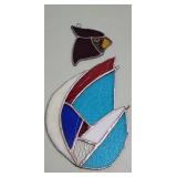 Stained glass pieces