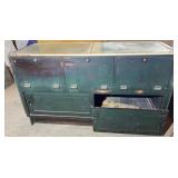 Antique Store Humidor Display Cabinet