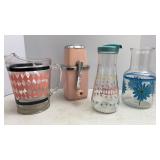Mid-Century pitchers and ice crusher