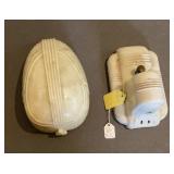 Antique Milk Glass Shade & Porcelain Fixture