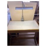 VTG Drafting Table & Airplane Work Light