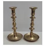 Solid brass 9" candle sticks