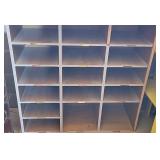 Pigeon hole wood case