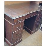 Solid wood knee hole desk