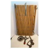 Accordion Gate, Hand Drill, fuel nozzle