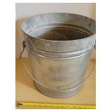 Large galvanized bucket