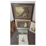 6 framed prints