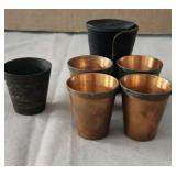 Copper Set of Shot Glasses