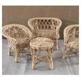 Vintage Wicker Doll Furniture