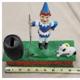 Cast Iron "Trick Dog Coin Bank