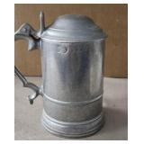 Pewter Stein & Silver Plate Napkin Rings