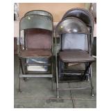 Vintage Metal Folding Chairs
