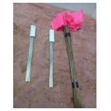 Pink & White Marker Flags