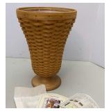 Longaberger Collector Club Floral Vase Basket