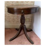 Antique Claw Foot Drum Table