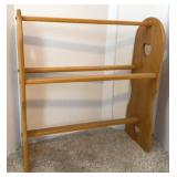 Oak Quilt Rack 29.75x11.25x32