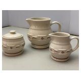 Longaberger Pottery Woven Tradition Red