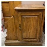 Side Table with Magazine Rack