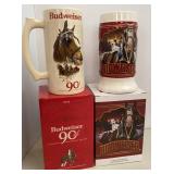 2022-2023 Budweiser Holiday Steins