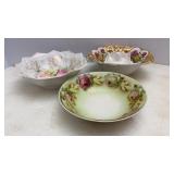 Vtg Bavarian & German Hand painted Bowls
