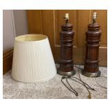 Table Lamps 32in to top of finial