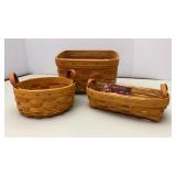 Longaberger Recipe, Safroon & Lavender Baskets