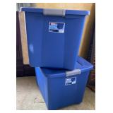 (2) Sterilite 22gal Totes w/lids