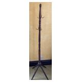 Antique Oak Hall Tree