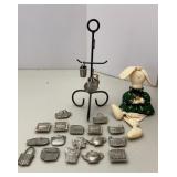 Longaberger Pewter Refrigerator Magnets