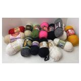 Solid Color Skeins of Yarn