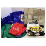 Large lot of Reusable Shopping Totes
