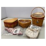 Longaberger Sweetheart & Little Love Baskets