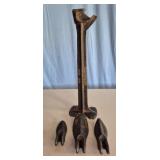 Antique Cast Iron Cobbler's Shoe Repair Stand