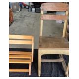 Two Vintage Children's Chairs