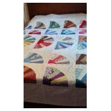 Vintage 'Grandmother's Fan' Quilt