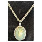 'Whiting Davis' Blue Cameo with Mirror