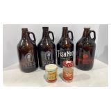 Beer Growlers & Glass Jars