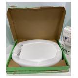 White Round Soft Close Toilet Seat & Fill Valve