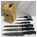 Sharper Image Knives & Knife Block