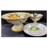 Pedestal Bowls & Lemon Meringue Pie