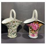 Porcelain Floral Baskets