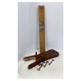 Antique Boot Jack, Skeleton Keys & Corn Kerneler