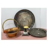 Copper & Silver Plate Pieces