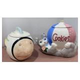 Cat & Fish Cookie Jars