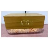 Cordless phone charging clock with LED lights