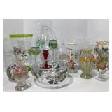 Hand Painted Flower vases